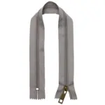 Go Handmade Nylon Zipper 30 cm, Light Grey