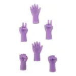 HobbyArts Silicone Point Protectors Hands 6 pcs purple