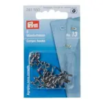Prym Corset Hooks Size 13, 6 pcs Silver