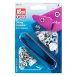 Prym Jersey Press Fasteners with Tool White, 10 mm