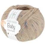 Lana Grossa Cool Wool Baby 371 Light beige/Turquoise/Purple