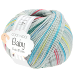 Lana Grossa Cool Wool Baby 314 Light Grey/Grey/Tomato/Turquoise/Lemon Yellow/Smoky Blue