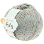 Lana Grossa Cool Wool Baby 358 Light Grey/Orange/Turquoise/Green/Cyclamen