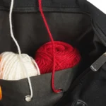 Shoulder bag for yarn, black