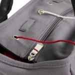 Shoulder bag with zipper pocket, dark gray
