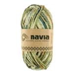 Navia Sock Yarn 520 Green mottled