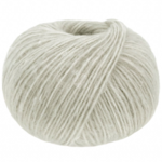 Lana Grossa Natural Alpaca Pelo 36 Off-white/Light grey