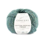 Katia Cotton-Merino Tweed 504 Green blue