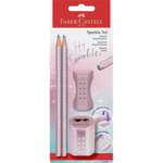 Faber-Castell, Sparkle pencil set, assorted colors Rose metallic