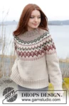 244-9 Forest Echo Sweater by DROPS Design