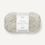 Sandnes Tynn Peer Gynt 1034 Light Grey Melange with Natural Tweed