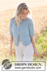 249-10 Blueberry Leaf Cardigan by DROPS Design