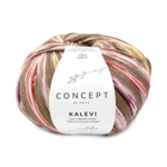 Katia Concept Kalevi Socks 201 Pale brown-Pearl blackberry-Red