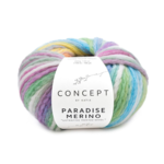 Katia Concept Paradise Merino 500 Ecru-Green-Blue-Yellow