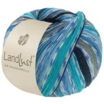 Lana Grossa Landlust Die Sockenwolle 823 Dark grey/Black/Sea green/Turquoise/Royal blue/Petrol blue/Off-white/Blue