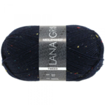 Lana Grossa Meilenweit 100 Tweed 112 Navy blue