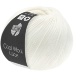 Lana Grossa Cool Wool Lace 28 White