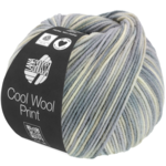 Lana Grossa Cool Wool Print 829 Raw white/Silver grey/Light grey/Grey