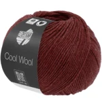 Lana Grossa Cool Wool Mélange 1500 Wine red heather