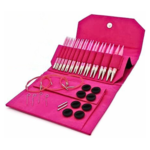 LYKKE Interchangeable Circular Needle Set Blush, Fuchsia, 13 cm