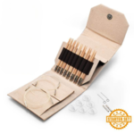 LYKKE Interchangeable Circular Needle Set Naturale, Starter Set, Beige, 13 cm