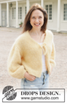 258-30 Lemon Fizz Cardigan by DROPS Design