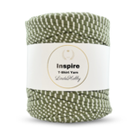 LindeHobby Inspire Print 13 Green with thin white stripes