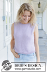 259-39 Lilac Bliss Top by DROPS Design