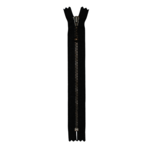 YKK Fixed Zipper Antique Brass 4 mm 28 cm 580 Black