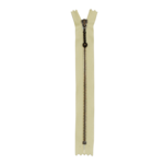 YKK Fixed Zipper Antique Brass 4 mm 28 cm 345 Dusty yellow