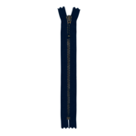 YKK Fixed Zipper Antique Brass 4 mm 28 cm 560 Navy