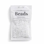 LindeHobby Beads Glitter 06 White
