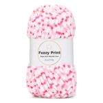 LindeHobby Fuzzy Chenille Print 04 Pink sprinkles
