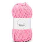 LindeHobby Fuzzy Chenille Silver Lurex 14 Dark pink