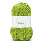 LindeHobby Fuzzy Chenille Silver Lurex 32 Grass green
