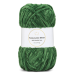 LindeHobby Fuzzy Chenille Silver Lurex 38 Green
