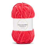 LindeHobby Fuzzy Chenille Silver Lurex 35 Coral