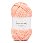 LindeHobby Fuzzy Chenille Gold Lurex 06 Salmon
