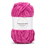LindeHobby Fuzzy Chenille Gold Lurex 44 Light fuchsia