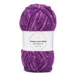 LindeHobby Fuzzy Chenille Gold Lurex 40 Purple