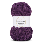 LindeHobby Fuzzy Chenille Gold Lurex 15 Plum