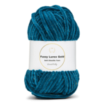 LindeHobby Fuzzy Chenille Gold Lurex 18 Petrol green / dark turquoise