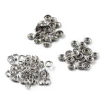 LindeHobby Snap Buttons, 20 pcs, 9.5 mm Stainless Steel