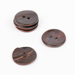 DROPS Arched (Brown), Button, 18 mm (no. 818)