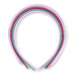 LindeHobby Hair Band, Multi Color, 8 mm, 5 pcs