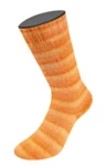 Lana Grossa Cosy Socks Soft Stripes 112 Pale orange/mandarin/orange
