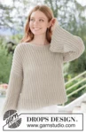 268-18 Spell of Summer Sweater by DROPS Design