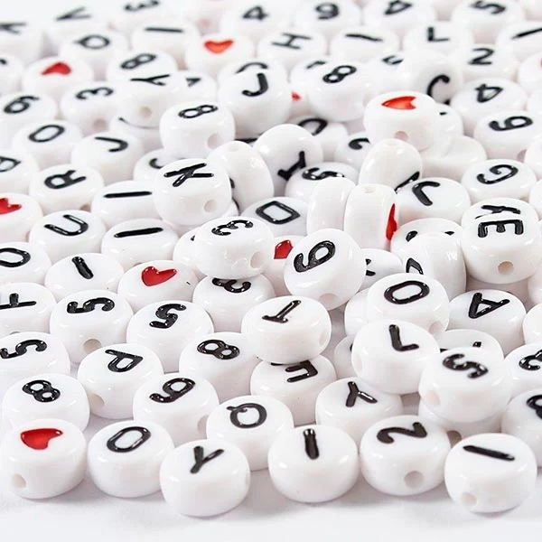 Hello Hobby Alphabet Beads - 900 Piece