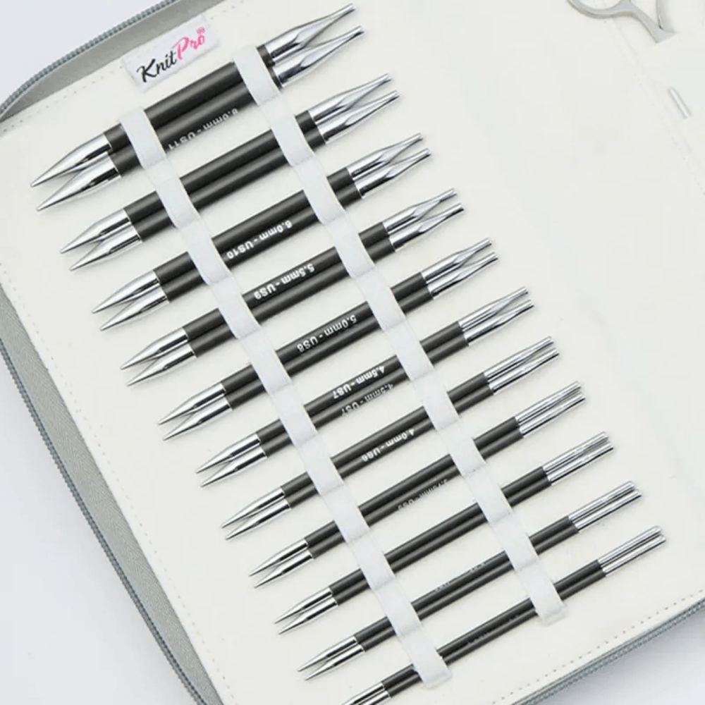 KnitPro Karbonz Nadelspiele 20cm - Leichte Stricknadeln Aus Kohlefaser 3mm