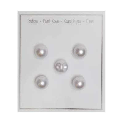 Go Handmade Pearl buttons - Half-round/round (5 pcs)